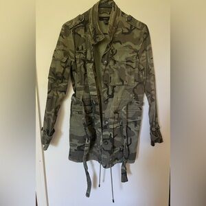 Forever 21 Olive Camouflage Utility Jacket